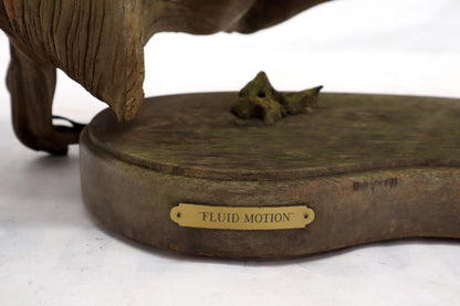 Large Natural Wood Fish Shape Driftwood Sculpture Artist Signed