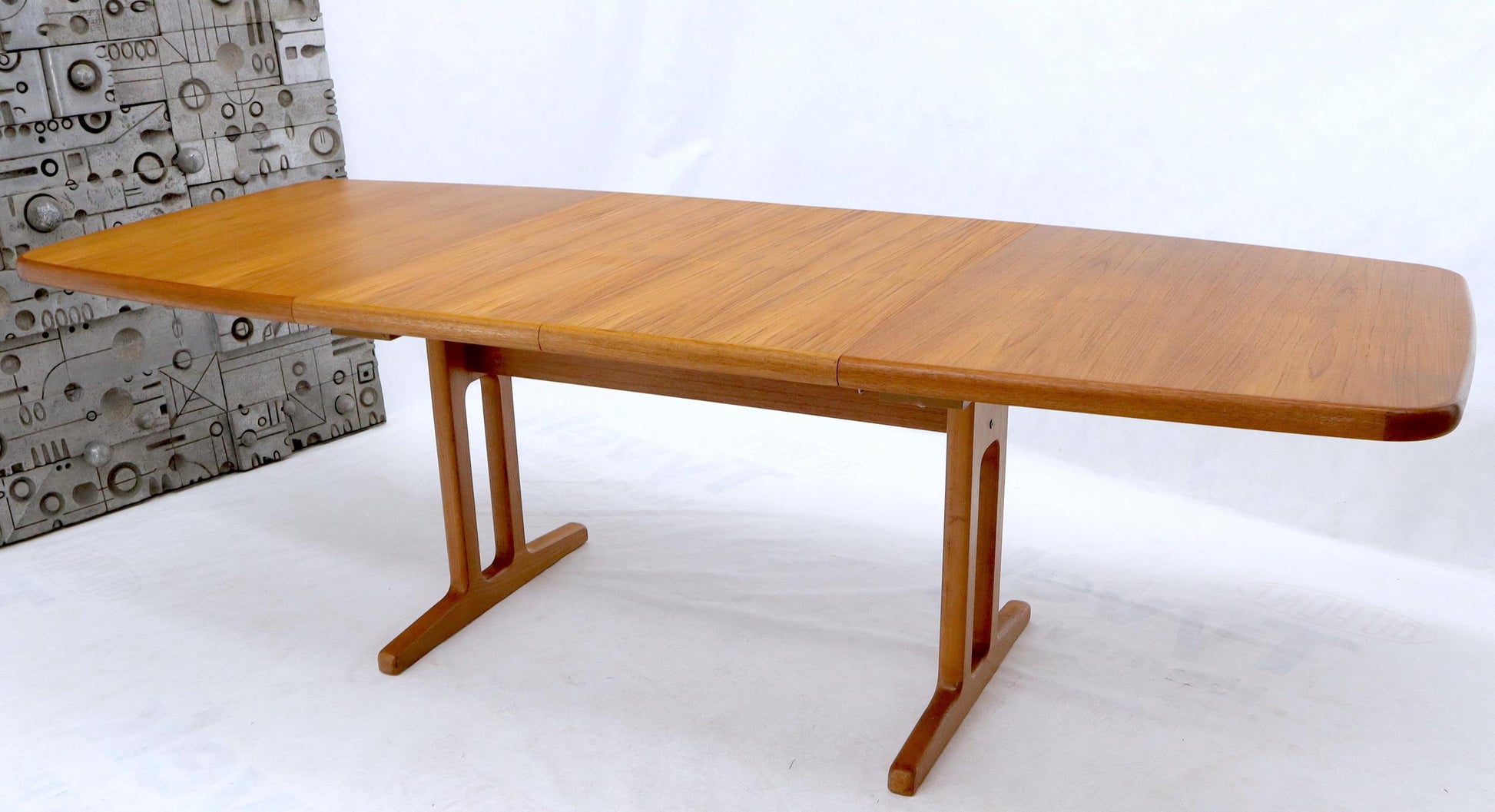 EstablishedLines Danish Teak 2 Self Containing Extension Boards Dining Table
