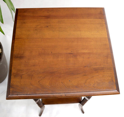 EstablishedLines Victorian Square Three-Tier Stand Corner Lamp Occasional Table Stand
