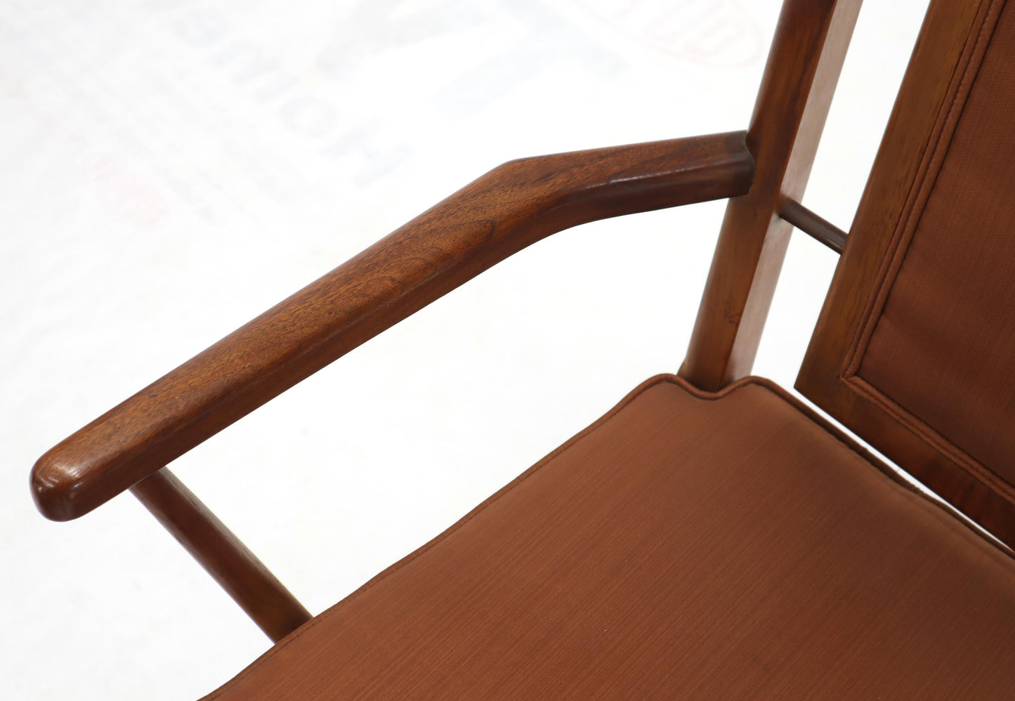 Set of 6 Danish Mid-Century Modern Dining Chairs Dome Shape Back Oiled Walnut