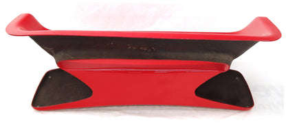 Red Molded Fiberglass Bench Love Seat