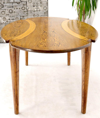 EstablishedLines Studio Made Sculptural Legs Oval Shape Dining Table on Tapered Legs