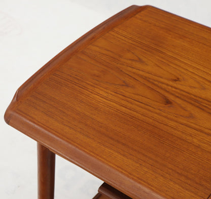 Danish Mid-Century Modern Teak Expandable Cart with One Leaf