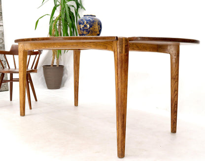 EstablishedLines Studio Made Sculptural Legs Oval Shape Dining Table on Tapered Legs