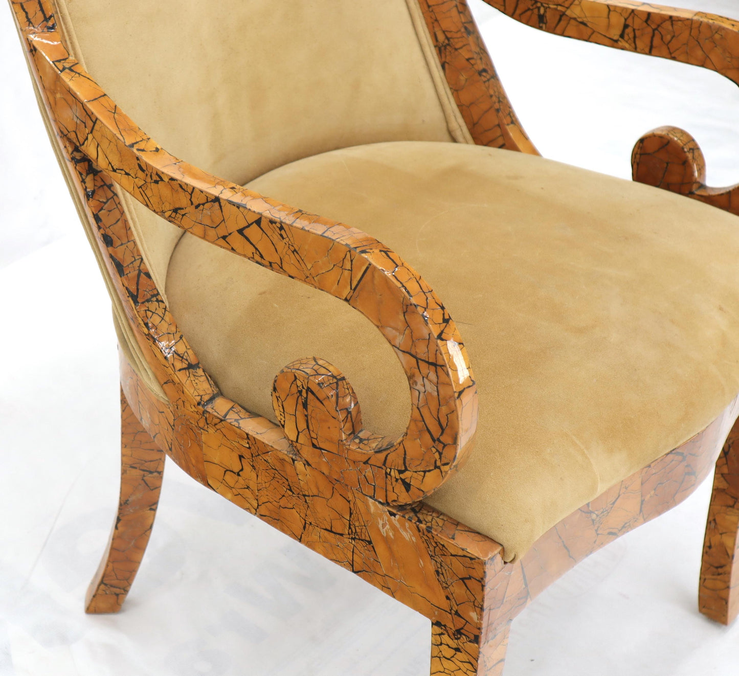 Shell Chips Finished Regency Style Chair