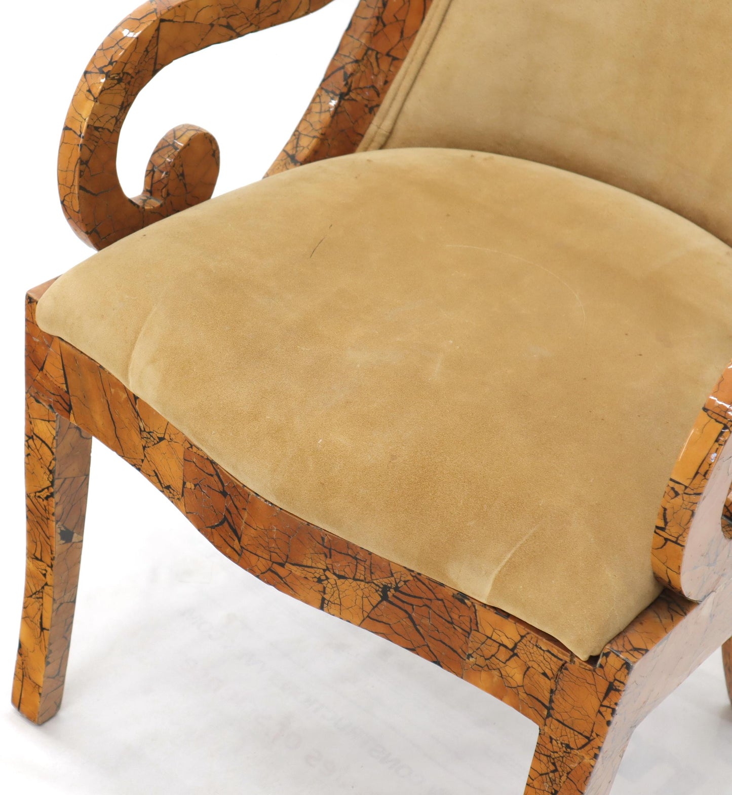 Shell Chips Finished Regency Style Chair