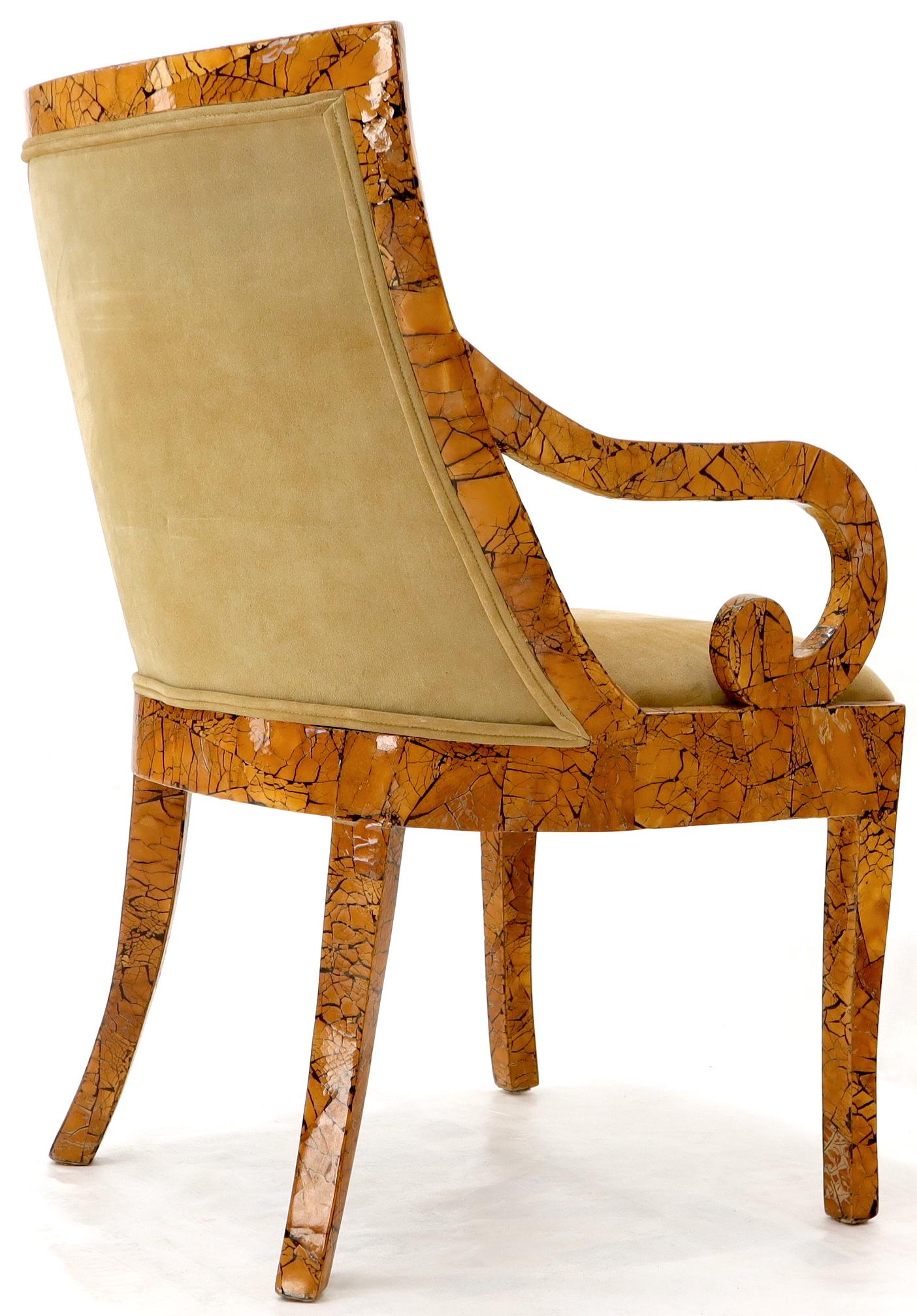 Shell Chips Finished Regency Style Chair
