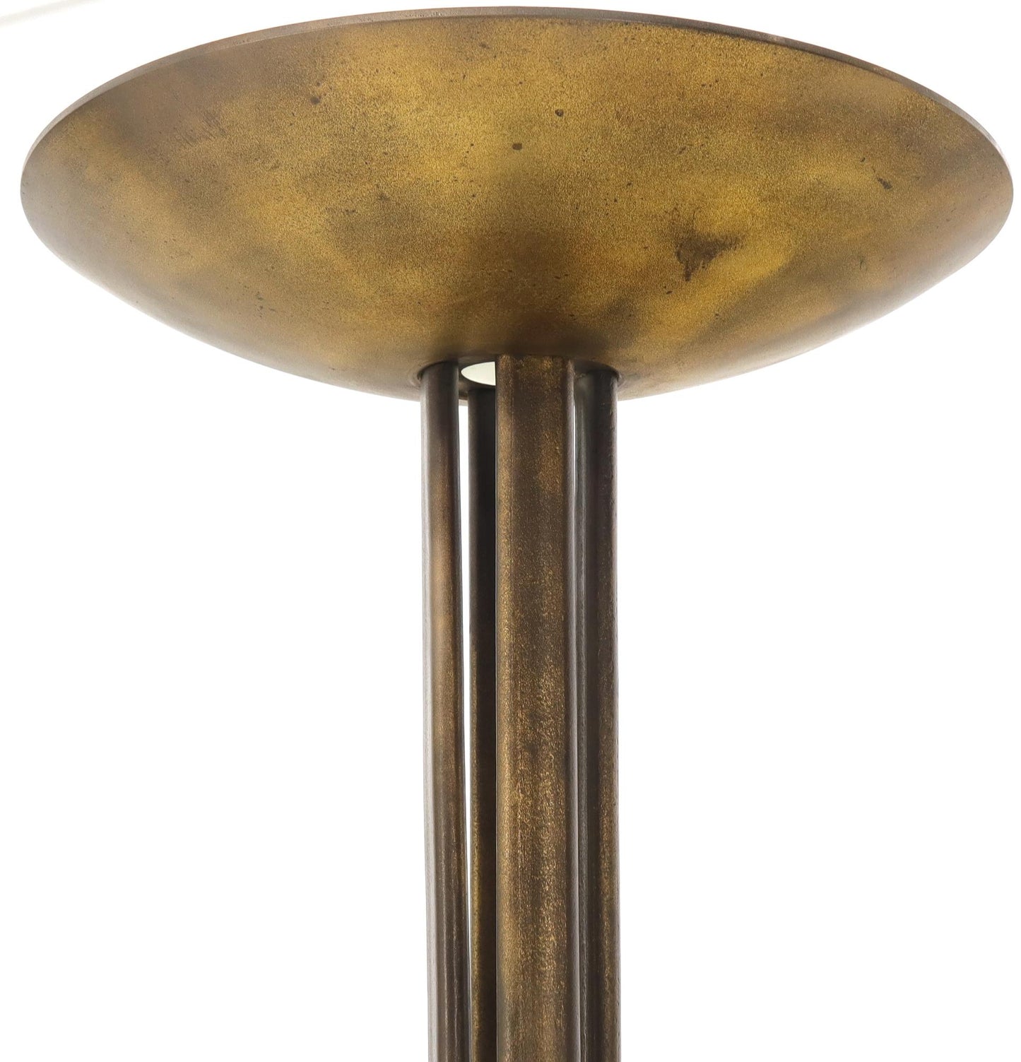 Cross Base 68 Tall Metal Dish Shade Floor Lamp
