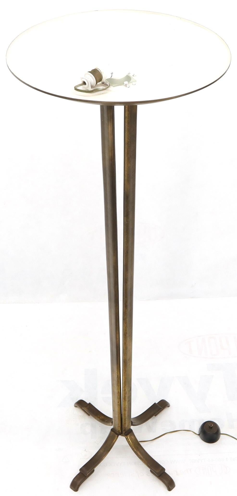 Cross Base 68 Tall Metal Dish Shade Floor Lamp