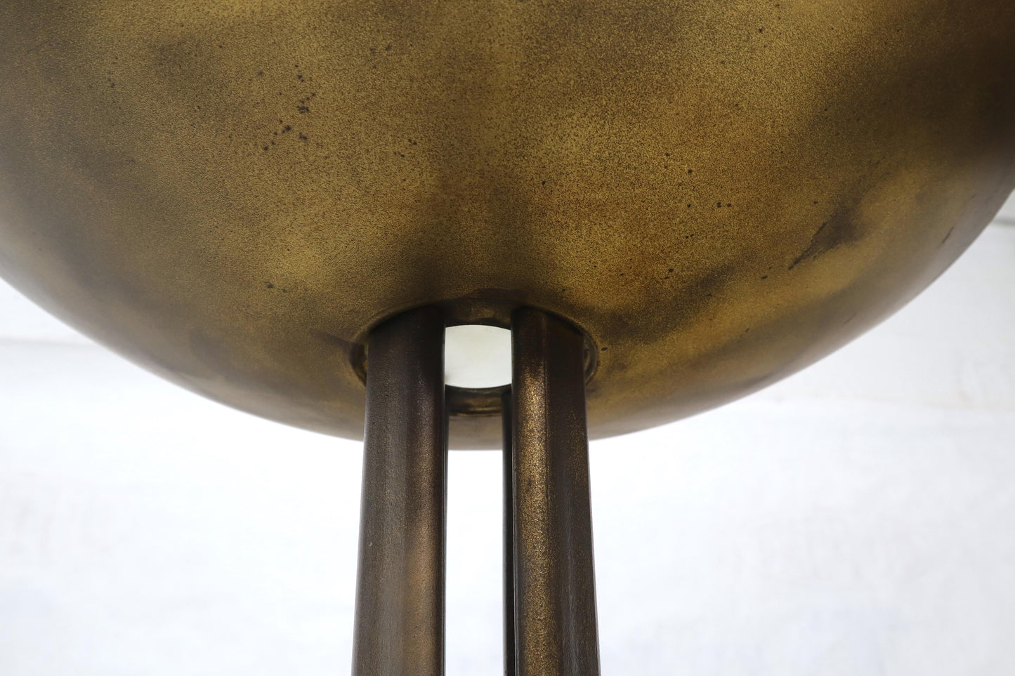 Cross Base 68 Tall Metal Dish Shade Floor Lamp