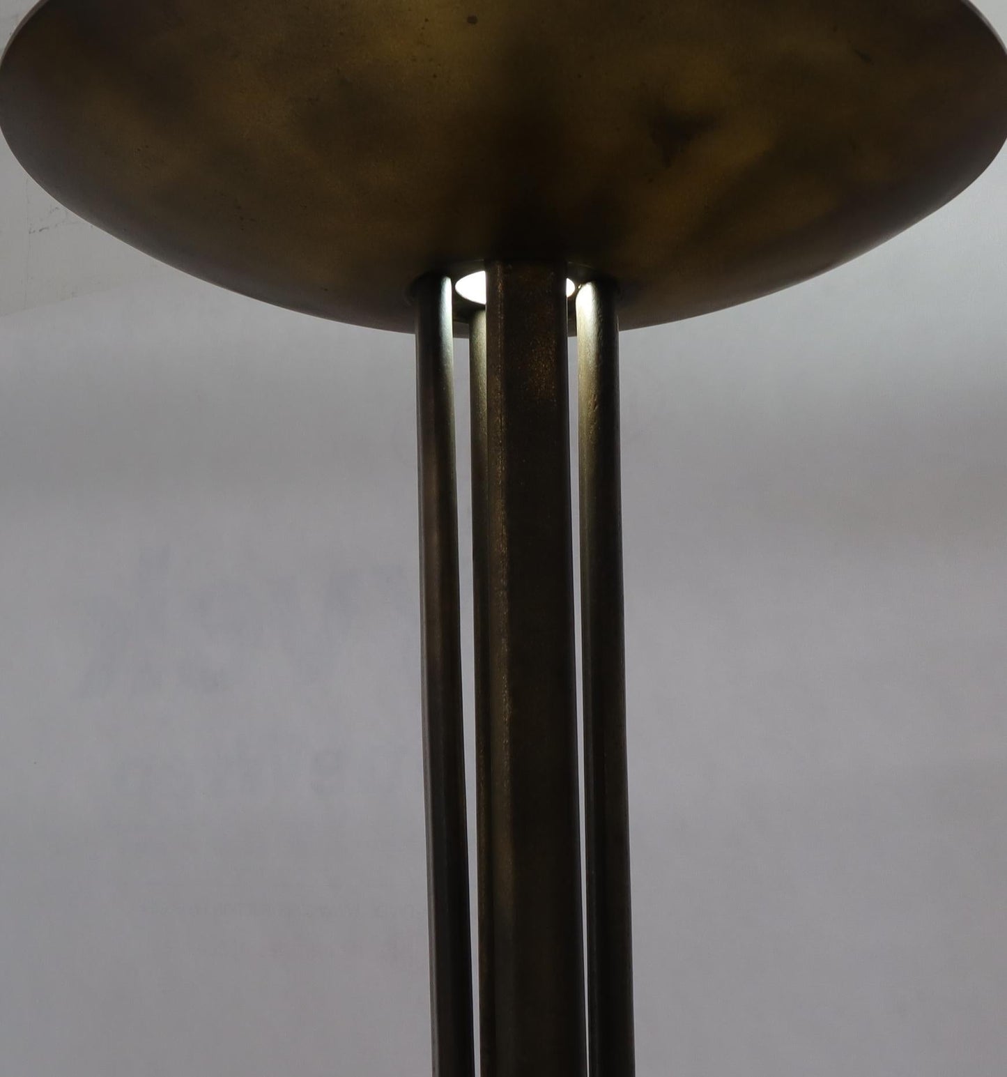 Cross Base 68 Tall Metal Dish Shade Floor Lamp
