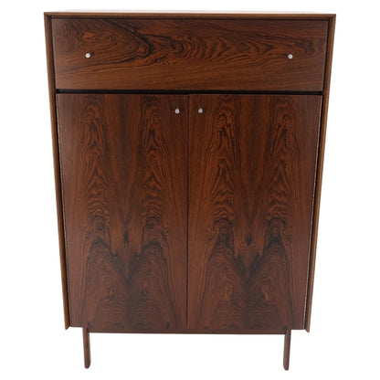 EstablishedLines Danish Mid Century Modern Rosewood Two Door 9 Drawers Chest Dresser Credenza