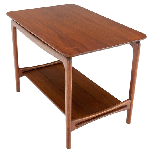 EstablishedLines Solid Teak Danish Mid Century Modern Side End Table by John Stuart MINT Stunning