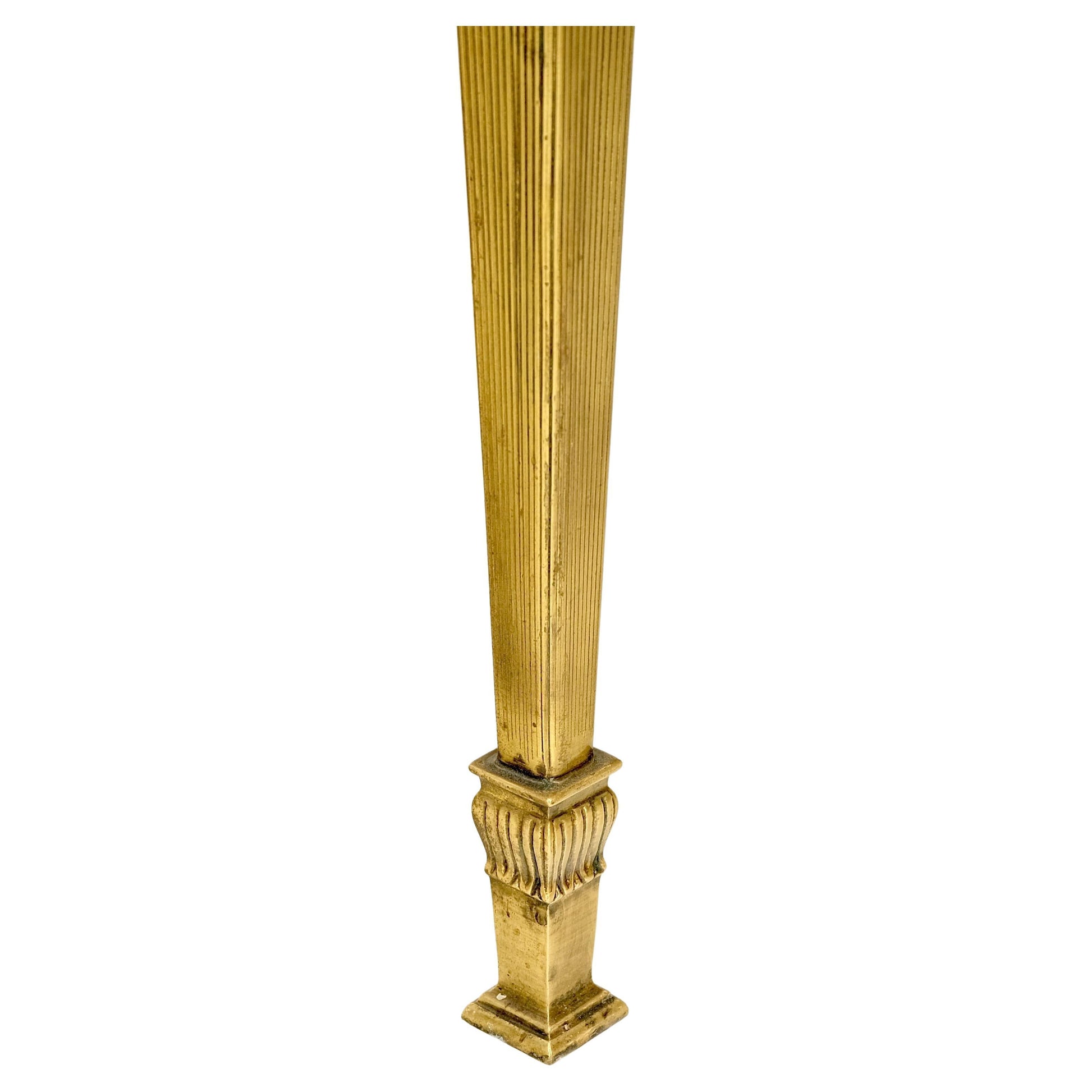 EstablishedLines Square Solid Brass or Bronze Base Travertine Top Side End Occasional Table MINT!