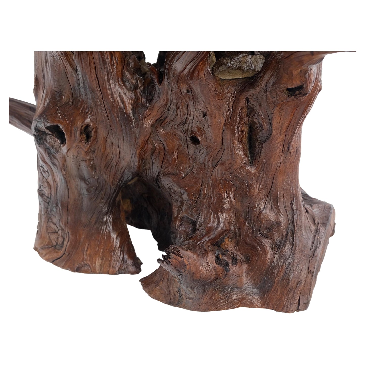 Solid Driftwood Root Sculpture Organic Jewerly Display Nice Patina & Shape Mint!