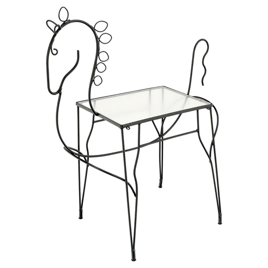 EstablishedLines Mid-Century Modern Frederick Weinberg Wire Horse Bar Cart