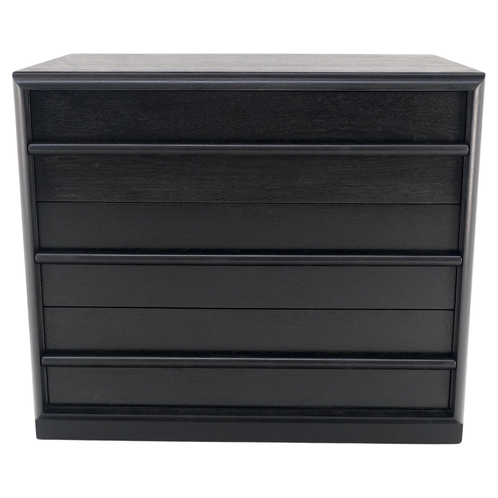 Gibbings Widdicomb Ebonized Black Lacquer 3 Drawers Bachelor Chest Dresser Mint!