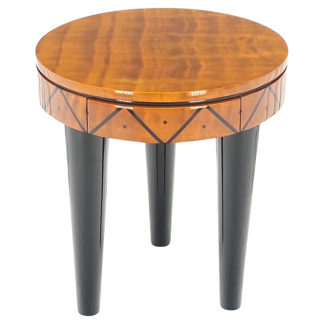 EstablishedLines Signed Enrique Garcel Laquered Tri Legged Side End Table Stand One Drawer Mint!