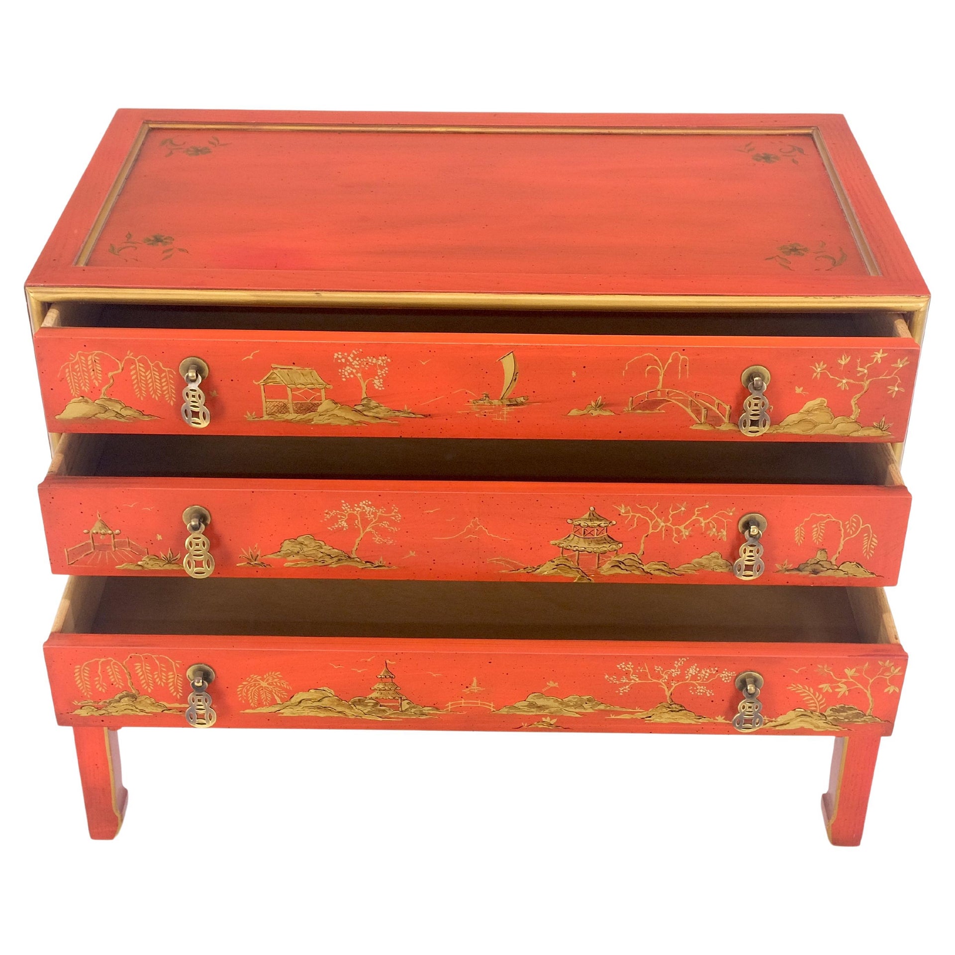 orange lacquer dresser Gorgeous credenza by White Furniture Co. lacquered by the fabulous @theceh  We have two in stock available for custom color. How about Herms orange  like the inspiration? Everything is listed on Etsy
