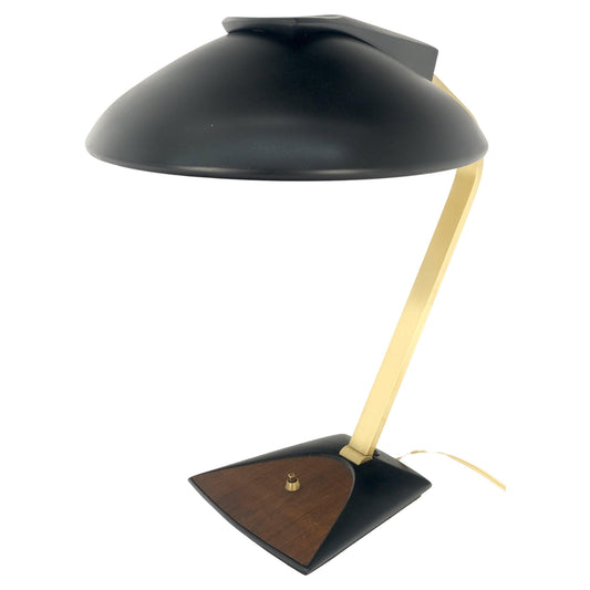 EstablishedLines Vintage c1970s Italian Mid Century Modern Adjustable Brass Desk Table Lamp MINT!