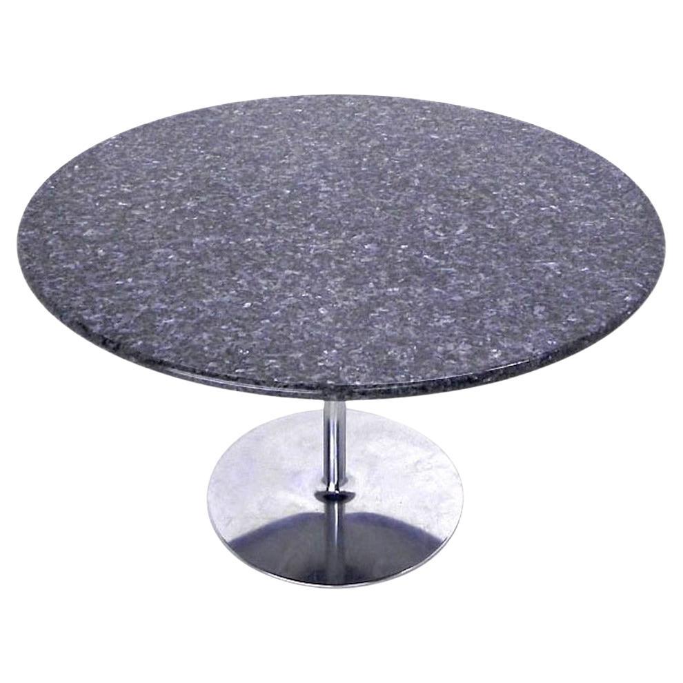 EstablishedLines Mid Century Modern Round Iridescent Granite Tulip Base Dining Center Table MINT!