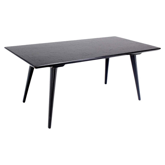 EstablishedLines Paul McCobb Mid-Century Modern Black lacquer Slate Like Top Coffee Table MINT!