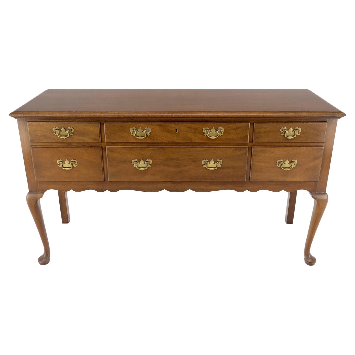 EstablishedLines Kittinger Light Mahogany Queen Anne 6 Drawer Sideboard Server Credenza MINT!