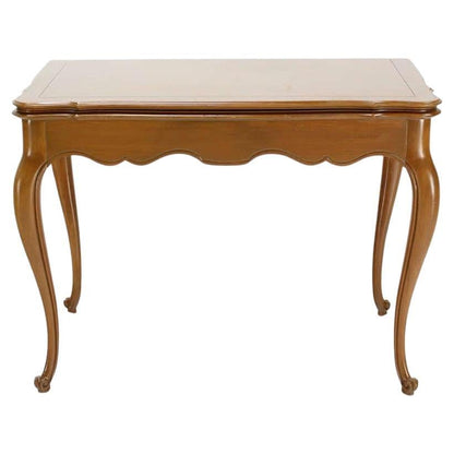 EstablishedLines French Provincial Flip Top Console Dining Table w/ Three Leaves Extensions MINT!