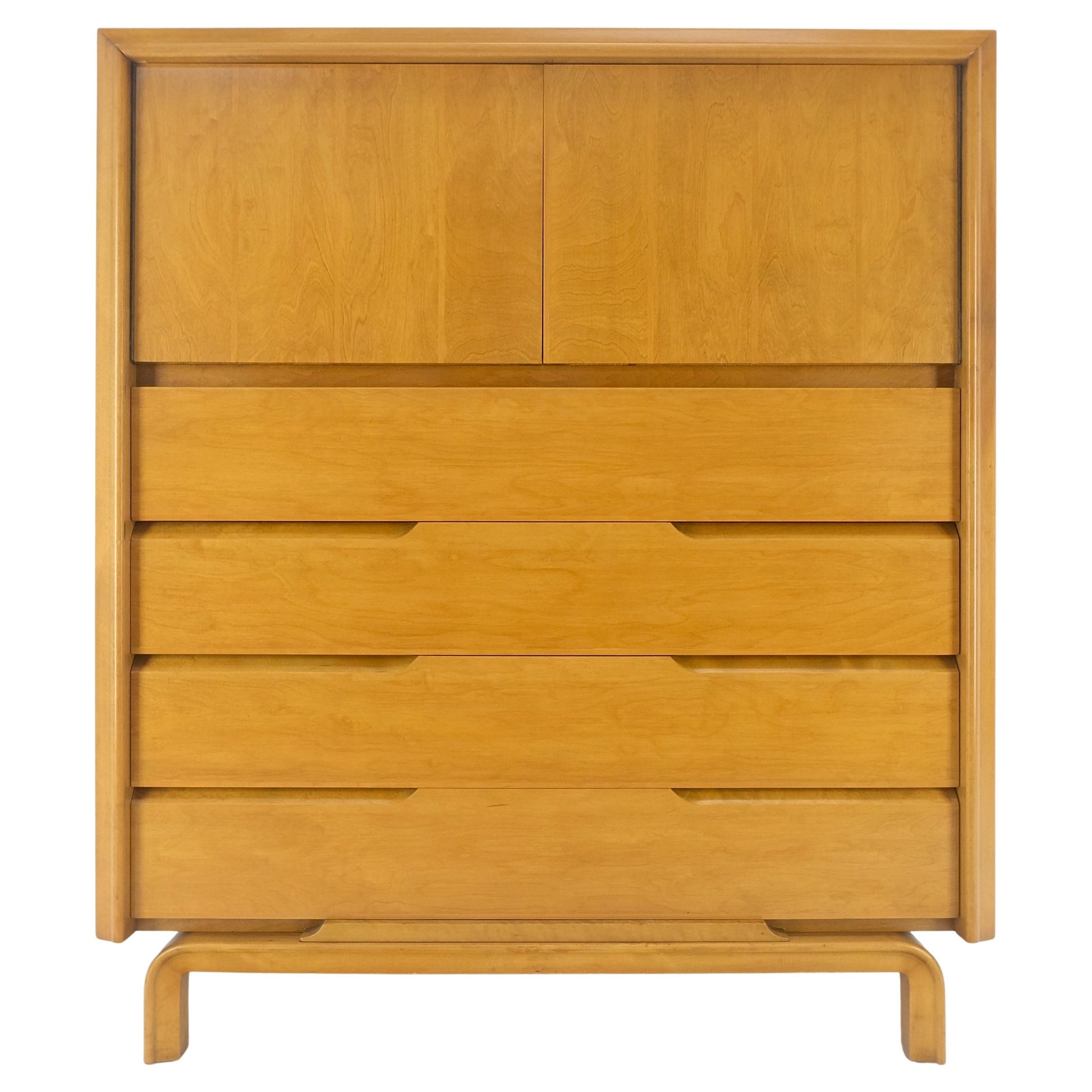 EstablishedLines Edmond Spence Swedish Blond High Boy Gentleman's Chest Dresser 4 Drawers MINT!