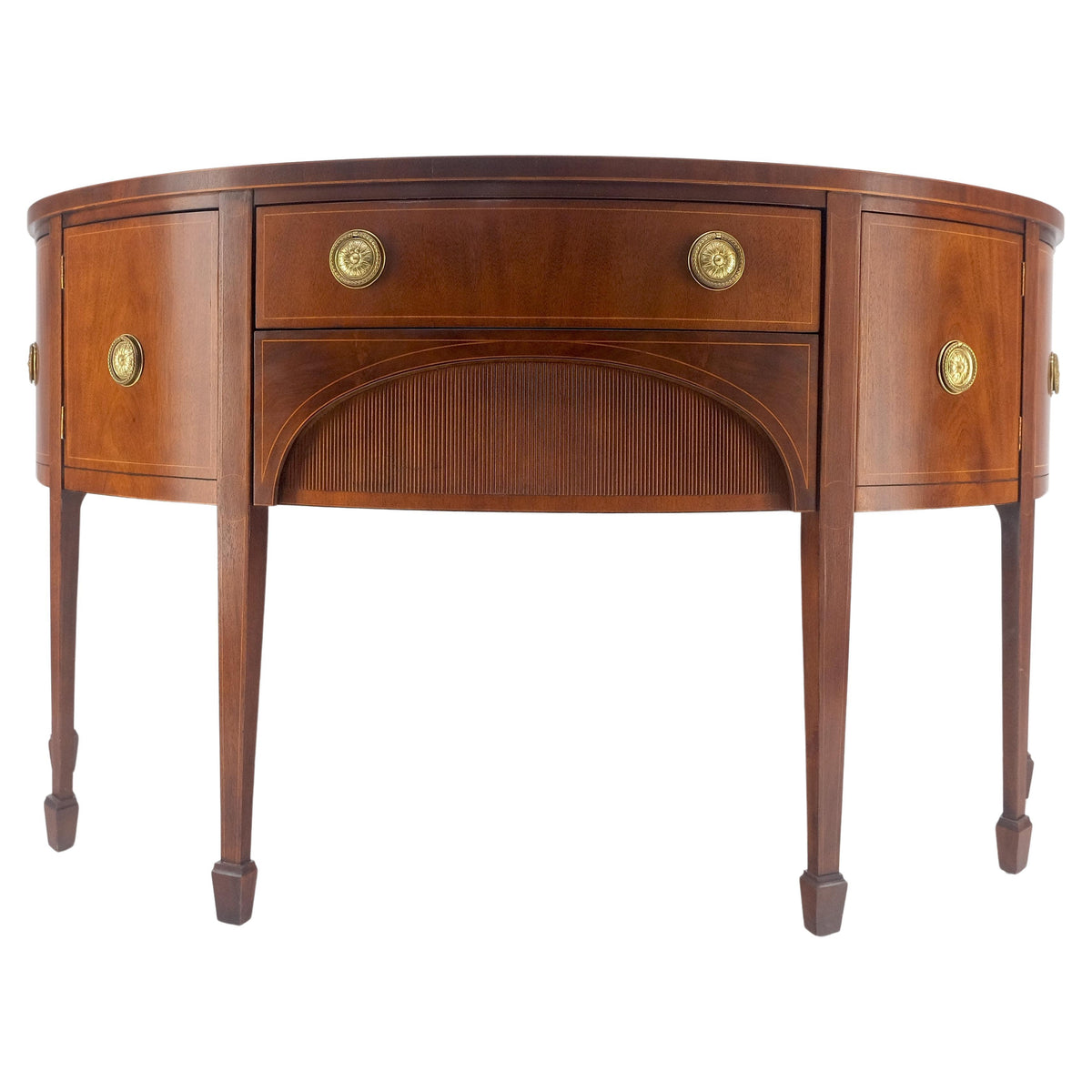 Baker Demilune Mahogany Federal Style Sideboard MINT!