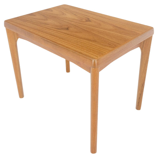 EstablishedLines Danish Mid Century Modern Teak Rectangle Side End Table Stand MINT!