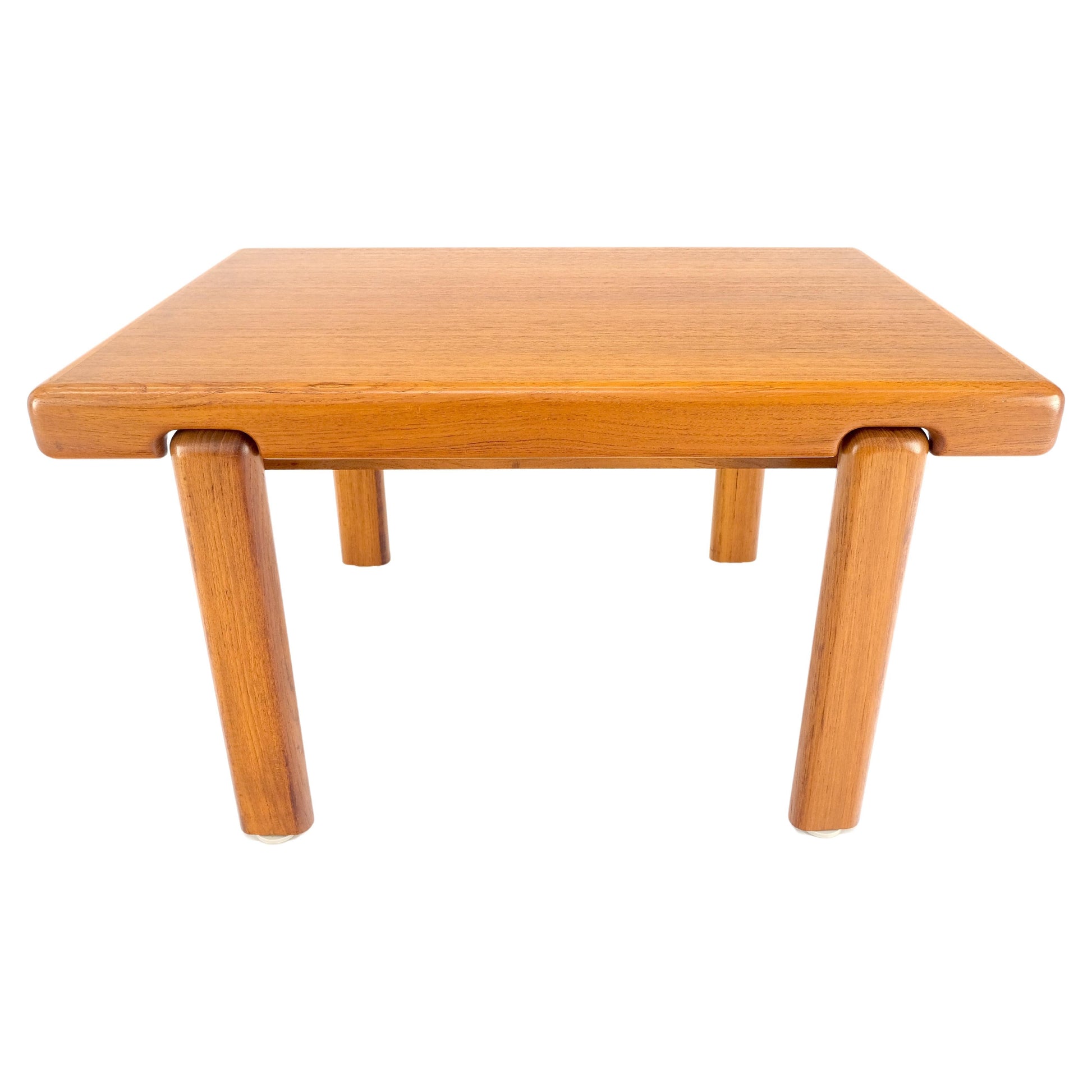 EstablishedLines Danish Mid Century Modern Solid Teak Legs Compact Rectangle Coffee Table MINT!