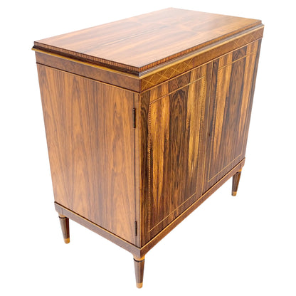 Rosewood French Art Deco Two Doors Server Sideboard One Drawer Credenza MINT!