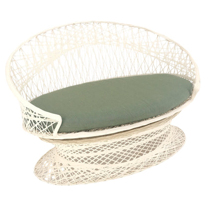 EstablishedLines Russel Woodard Spun Fiberglass Oval Outdoor Loveseat Mid Century Modern MINT