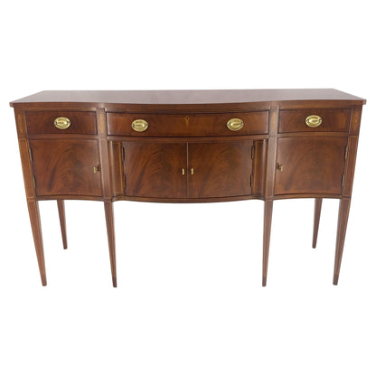 Hickory Chair Crotch Mahogany Serpentine Front Tapered Leg Inlaid Sideboard MINT