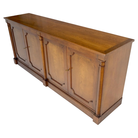 Baker Cherry 4 Raised Panel Doors Biedermeier Style Long Sideboard Credenza MINT