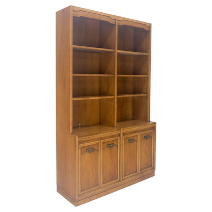 EstablishedLines Fruitwood Drexel Double Bookcase Credenza Mid Century Modern Vintage MINT