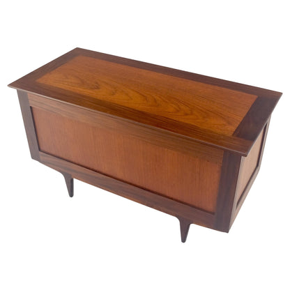 EstablishedLines Danish Mid Century Modern Teak Hope Chest Trunk Storage MINT