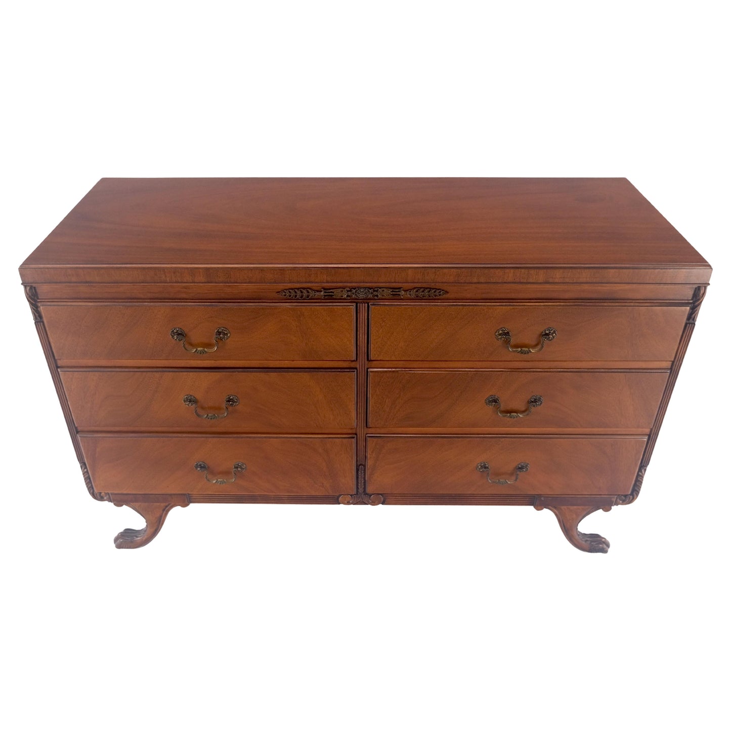 EstablishedLines Duncan Phyve Mahogany 6 Drawers Splayed Carved Legs 6 Drawers Dresser MINT