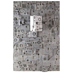 Large Wall Panel Cast Metal Vivid Details Puzzle Secret Door