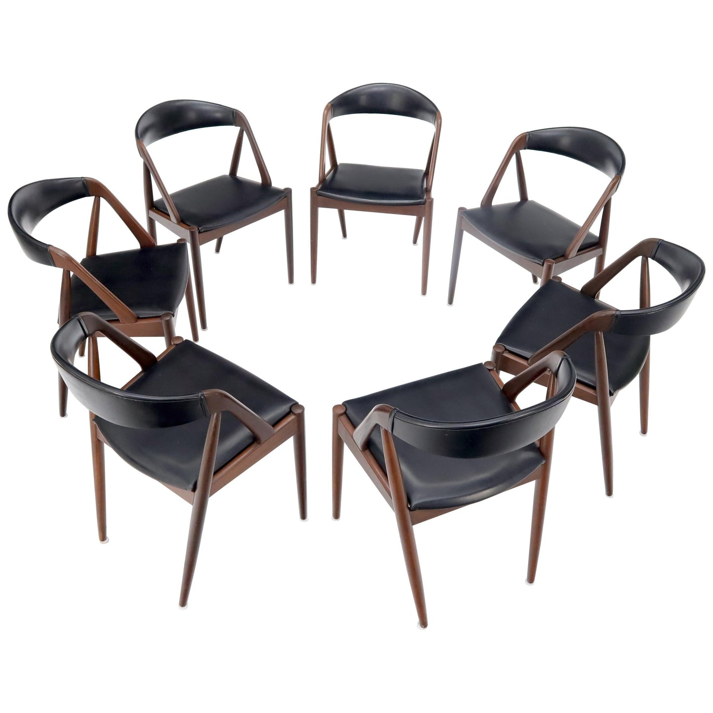 Set of 7 Danish Modern Kai Kristiansen Teak Dining Chairs