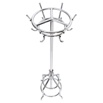 Bauhaus Mid-Century Modern Large Chrome Coat Rack