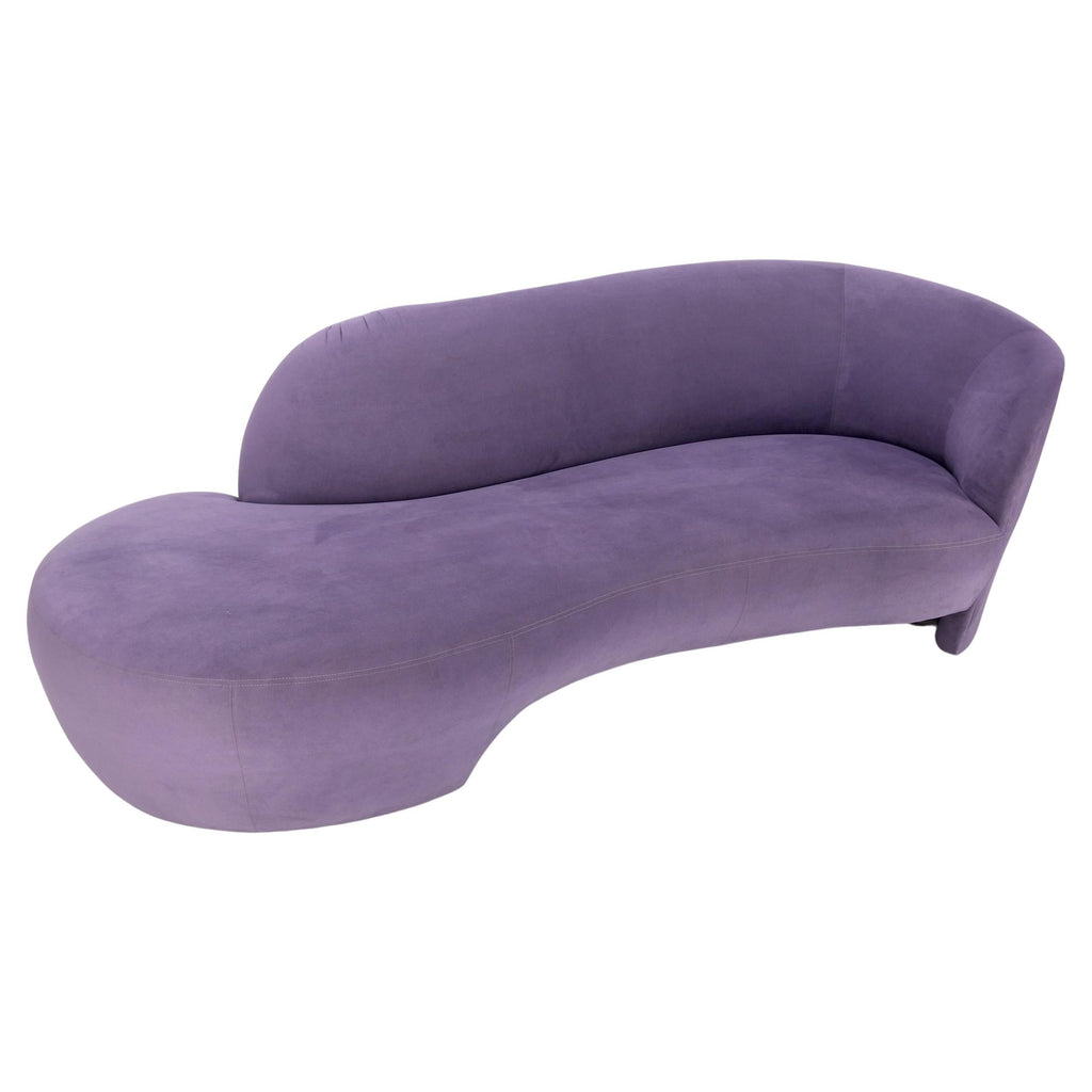 Lavender Ultra Suede Cloud Sofa Chaise Lounge by Weiman