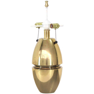 Heavy Brass Bullet Shape Table Lamp