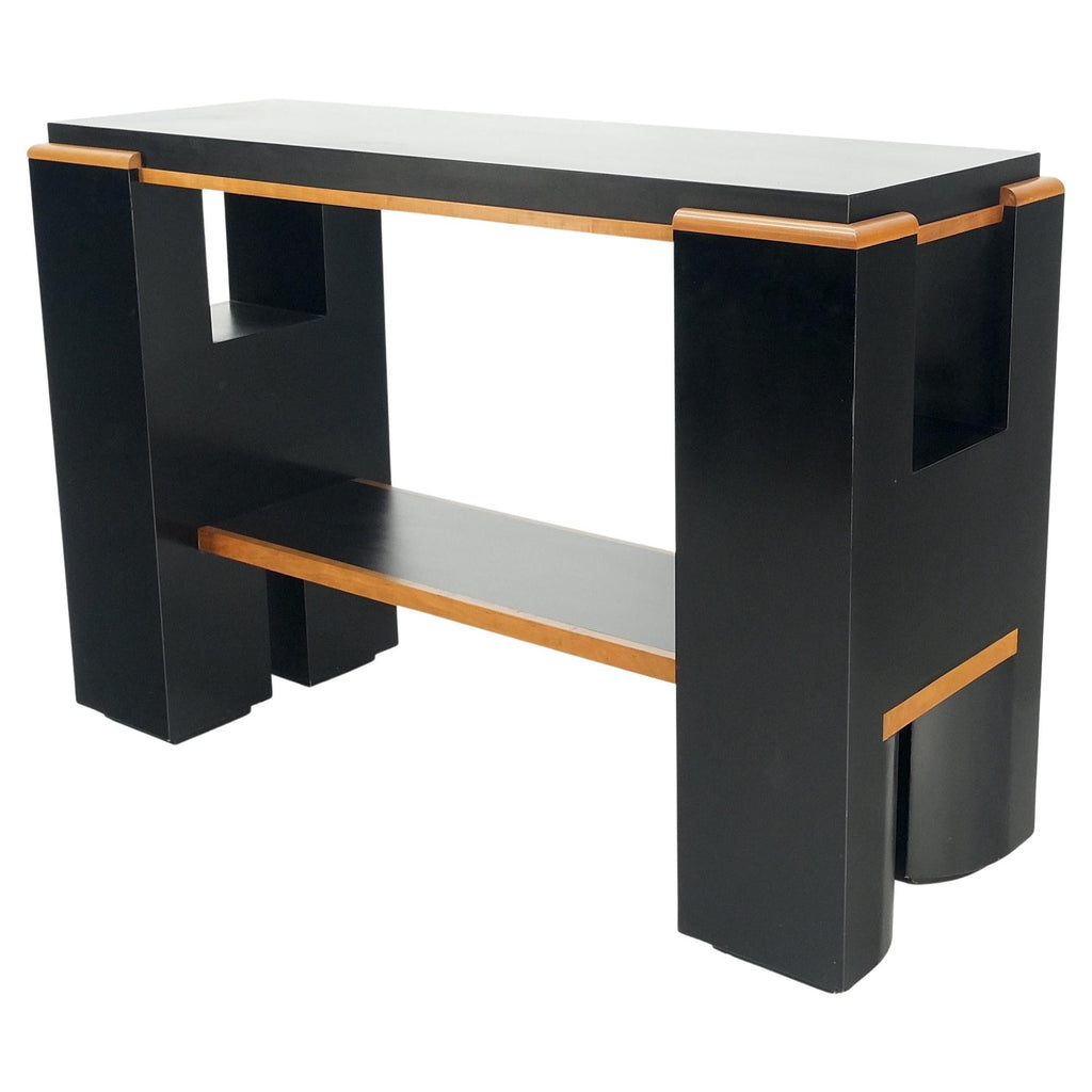 Black Laminate Bar Countertop Heigh Hall Table Console Custom Built Modern