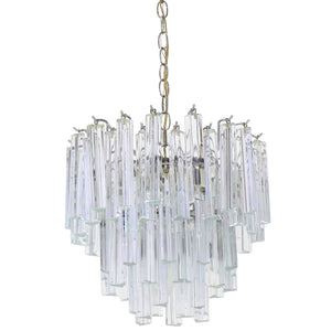 Medium Size Venini Glass Prisms Camer Light Fixture