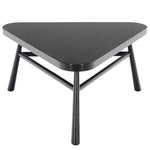 Black Lacquer Gibbings Triangular Coffee Side Occational Table