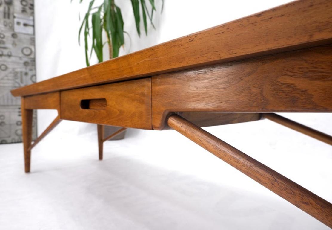 Henredon Solid Walnut Bench Coffee Table