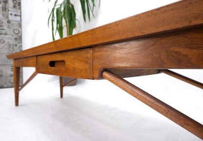 Henredon Solid Walnut Bench Coffee Table
