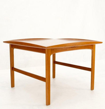 Danish Mid-Century Modern Teak Square Rolled Edges Coffee Table MINT!